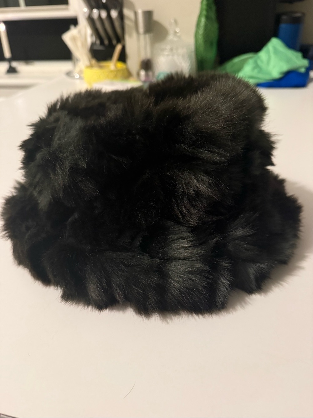 Black Parkhurst Fur Bucket Hat - Women Accessories
